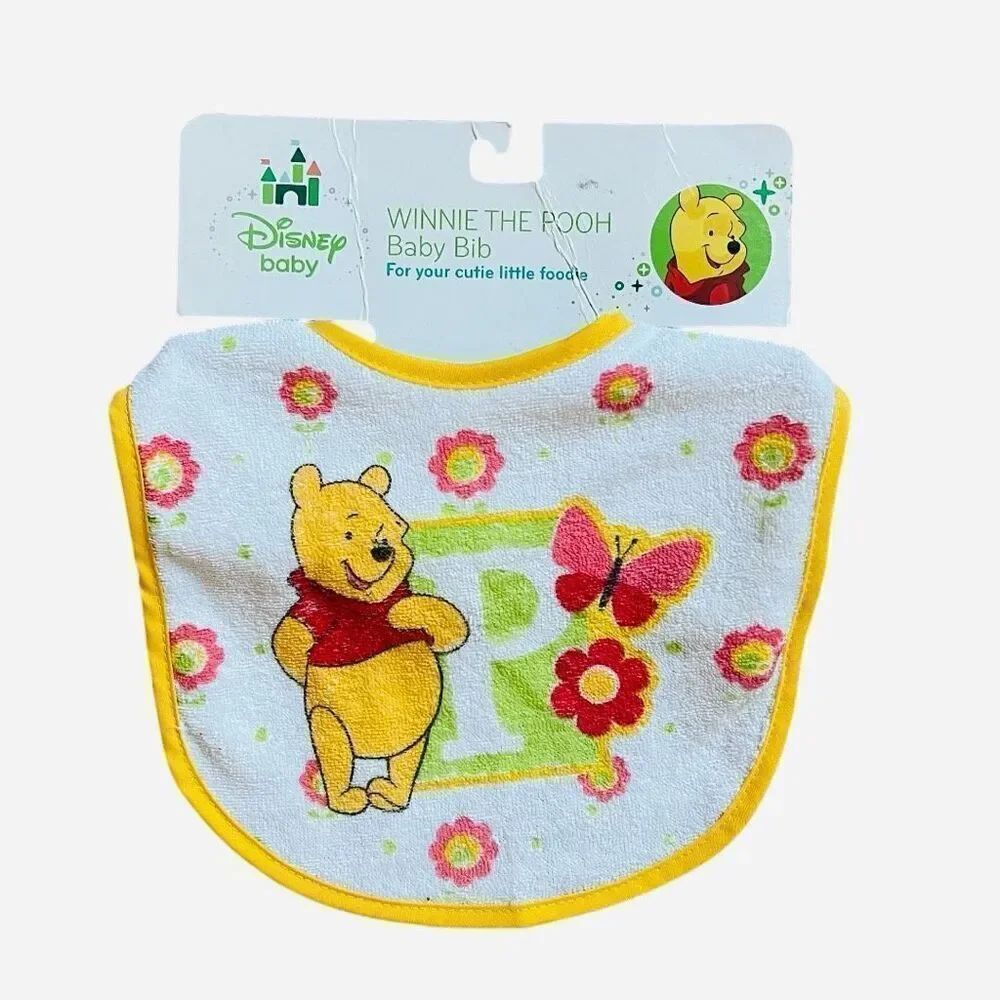 Brand New Disney Baby Winnie the Pooh Feeding & Teething Baby Bib